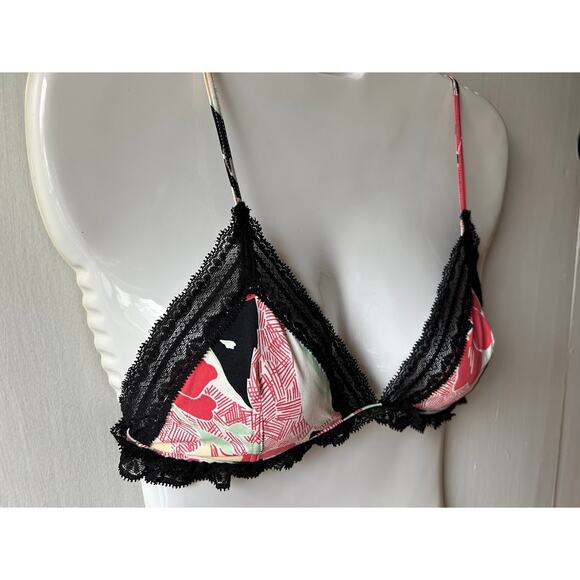 Calvin Klein bralette size large no underwire colorful floral pattern - Picture 5 of 11